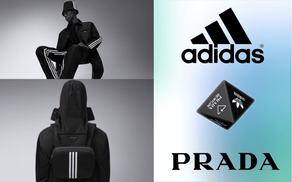 collaboration between adidas and prada logo